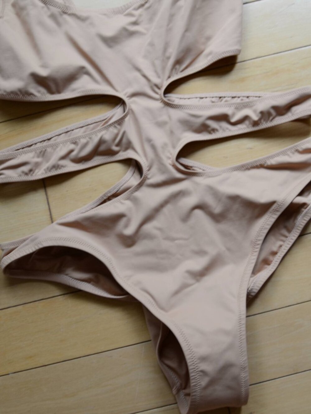 Skims Almond Monokini One Piece Swimsuit Size XL NWT - Picture 3 of 8